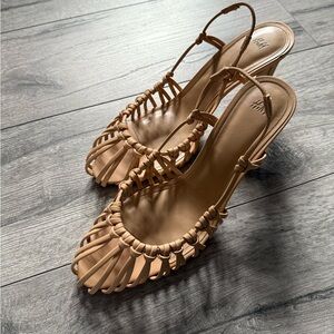 H&M Beige Strappy Heels